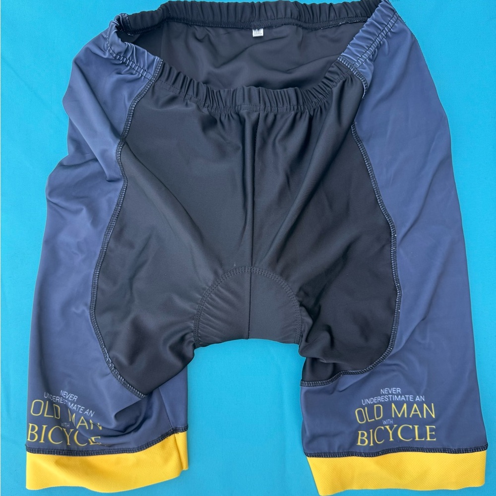 🚴‍♂️Men's Black and Yellow and Blue Cycling Shorts🚴‍♂️